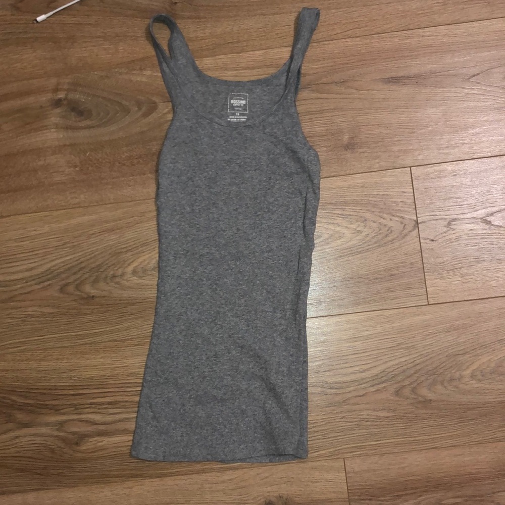 Mossimo stretchy gray tank top
